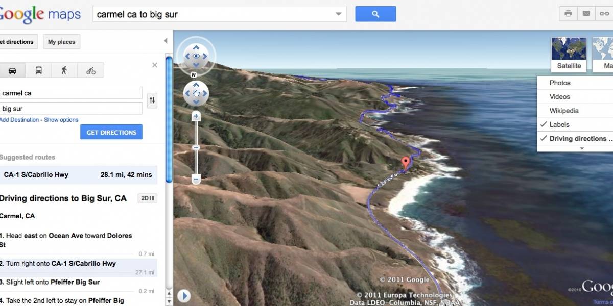 Google Maps lanza nueva manera de ver recorridos en el sitio