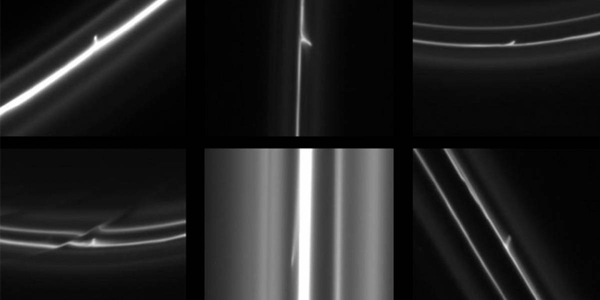 Objetos misteriosos hacen agujeros en los anillos de Saturno