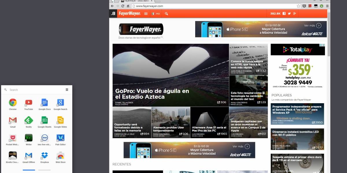 Ya puedes usar el escritorio de Chrome OS desde Windows 7