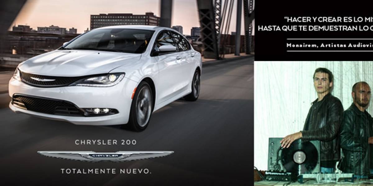 La tecnología del Nuevo Chrysler 200 es inspiración para los artistas de Monairem