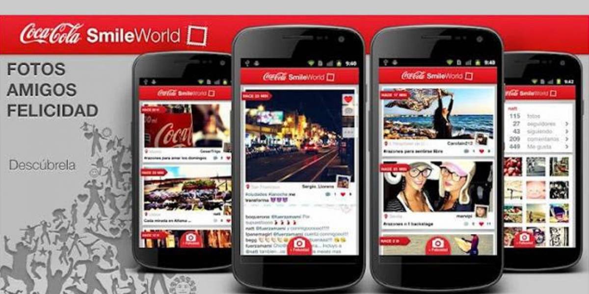 Coca-Cola lanza su aplicación "SmileWorld" para que sigas todos los detalles de la Eurocopa 2012