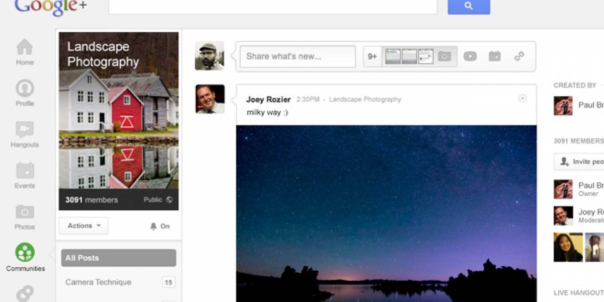 Google+ tiene 500 millones de usuarios y agrega función para crear "comunidades"