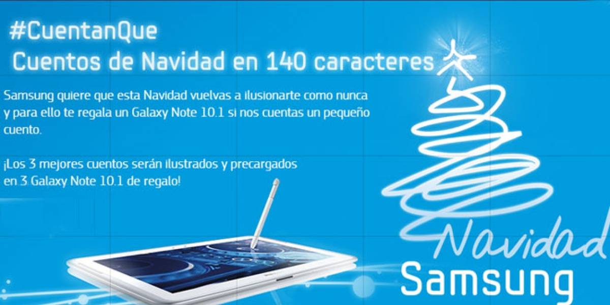 España: #CuentanQue Samsung premia los mejores tuit-relatos de Navidad con un Galaxy Note 10.1