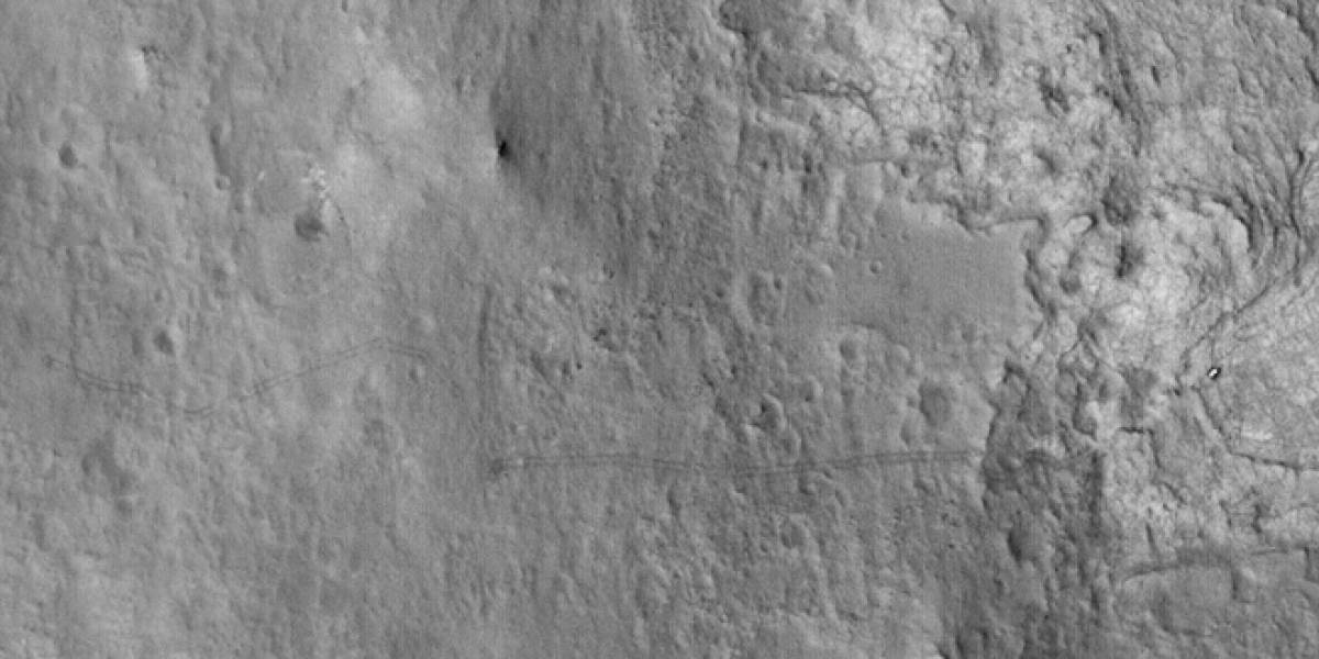 Imperdible: Las huellas del Curiosity vistas desde la órbita de Marte
