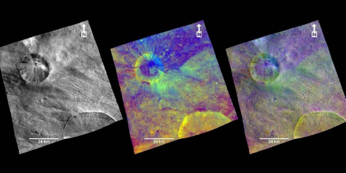 Sonda espacial Dawn revela presencia de hierro y manganeso en el asteroide Vesta