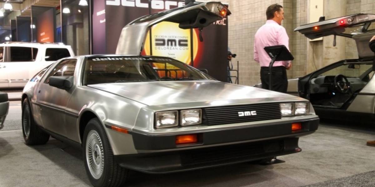 El DeLorean eléctrico se deja ver en New York