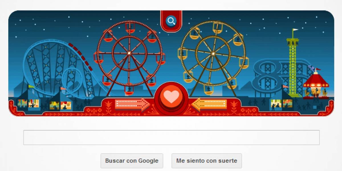 Gira la rueda de la fortuna del amor en un nuevo doodle de Google