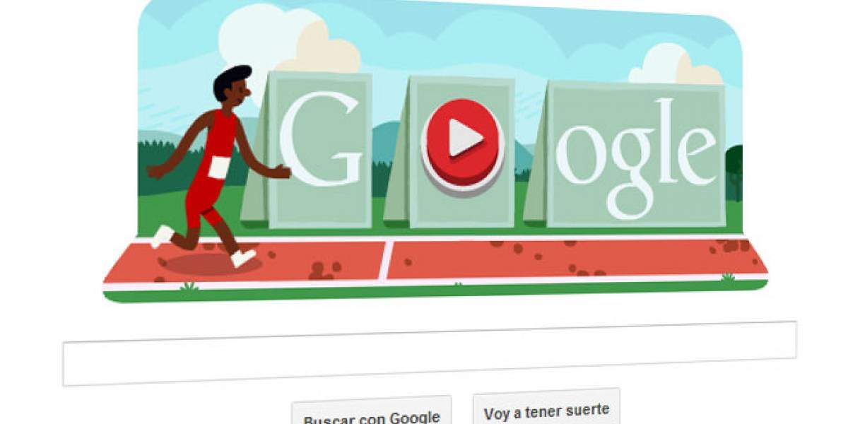 Doodle de Google nos reta con un videojuego de carrera de vallas a lo Londres2012