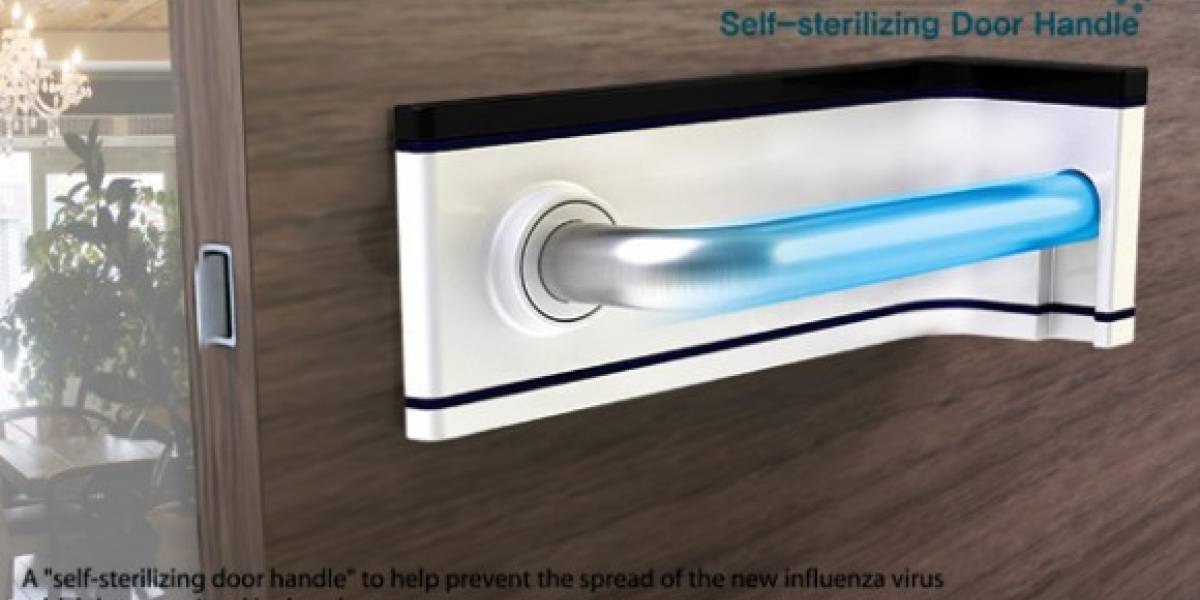 Concepto de manilla de puerta que se limpia sola gana un premio de diseño