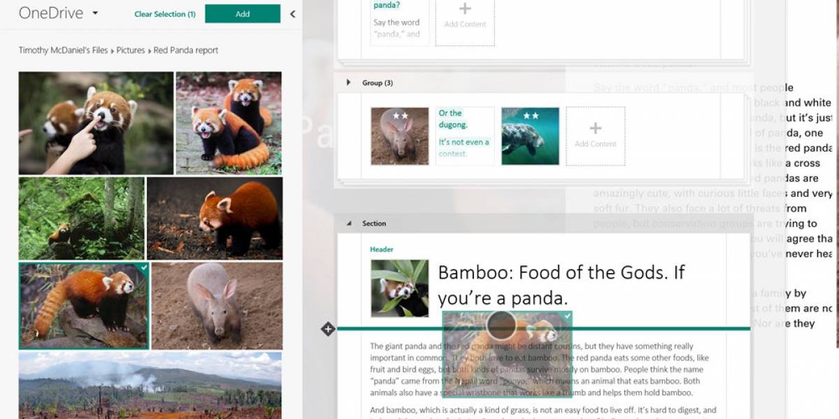 Sway es la nueva herramienta de Office para crear contenidos adaptables a cualquier pantalla