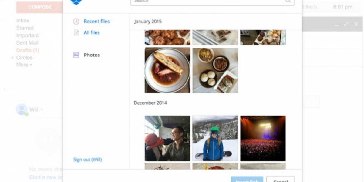 Dropbox lanza extensión para Google Chrome que permite adjuntar archivos en Gmail