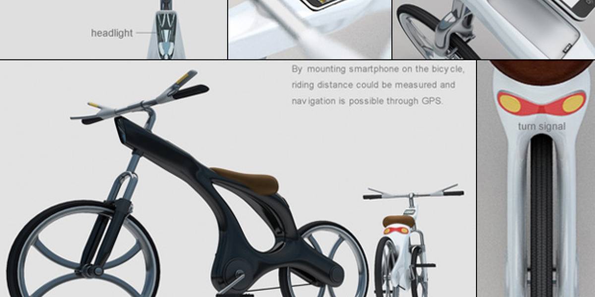 Ecodrive, una bicicleta con señalización para doblar y dock para el iPhone