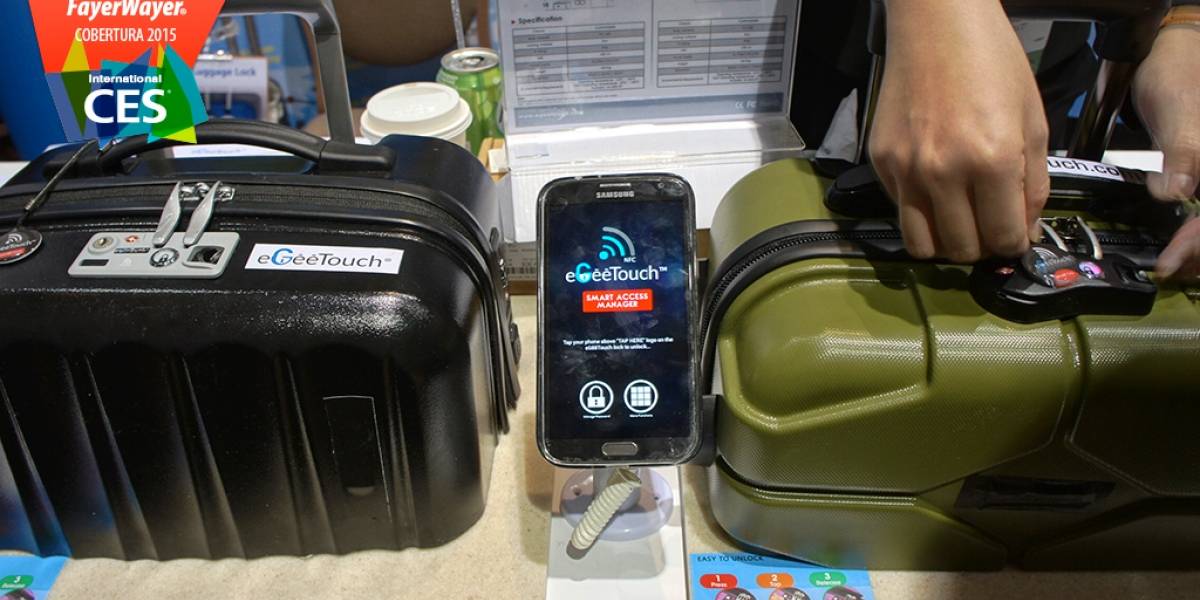 EgeeTouch te permite abrir tu maleta con NFC #CES2015