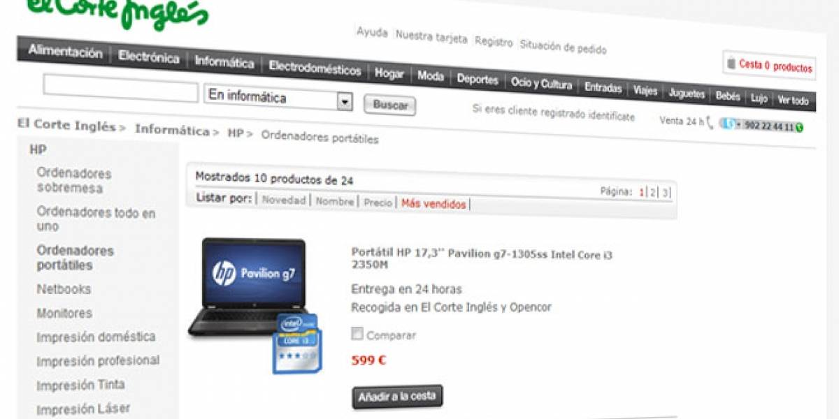 El Corte Inglés supera a eBay y Amazon en España