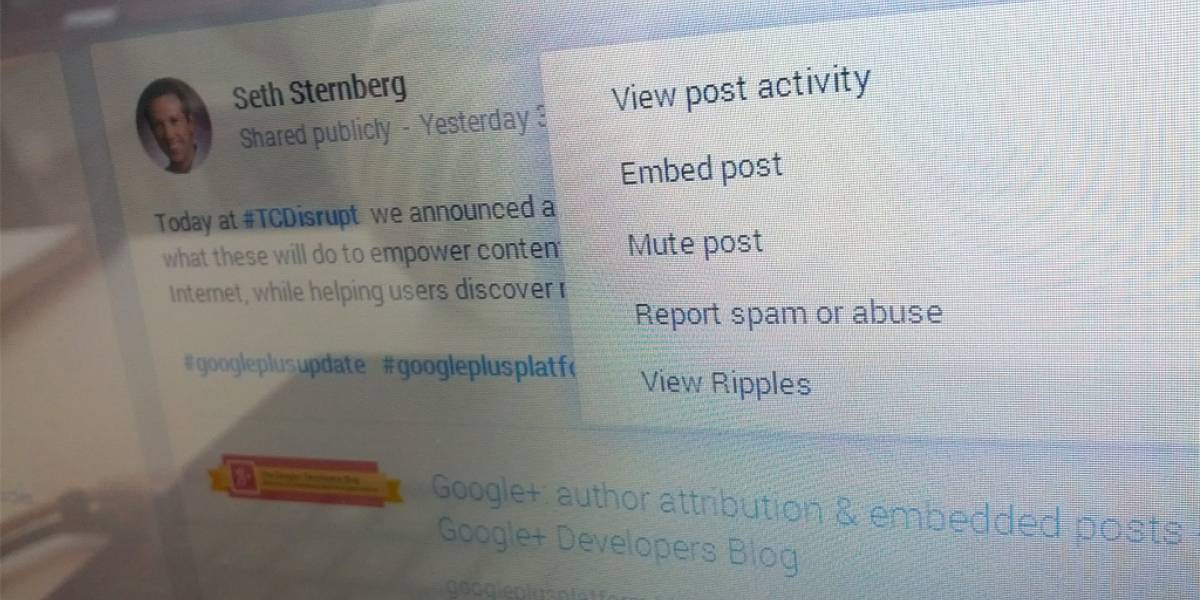 Las publicaciones de Google+ se podrán insertar en la web
