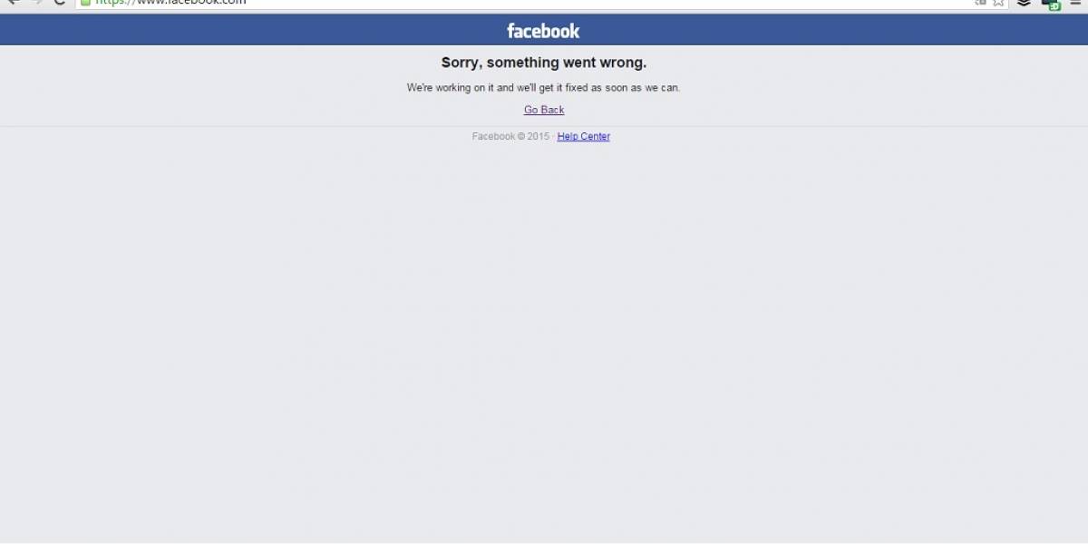 Facebook se cae y permanece inestable