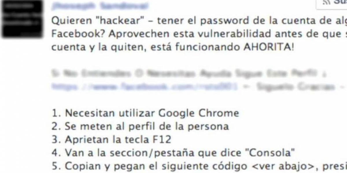 Mensaje para hackear a otros en Facebook en realidad genera likes falsos