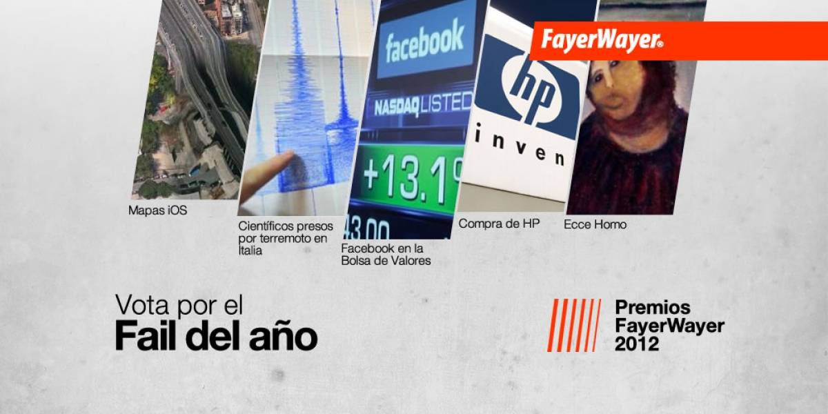 Pila de Oro: Vota por el Fail del año 2012