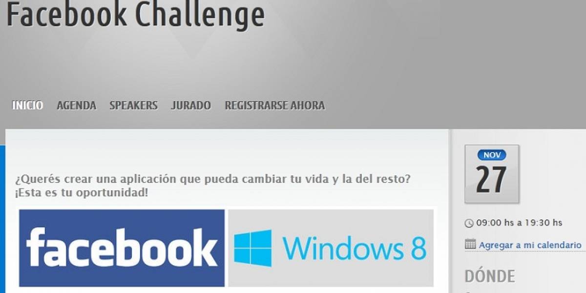 Argentina: Facebook y Microsoft organizan un hackathon de HTML5 y Windows 8
