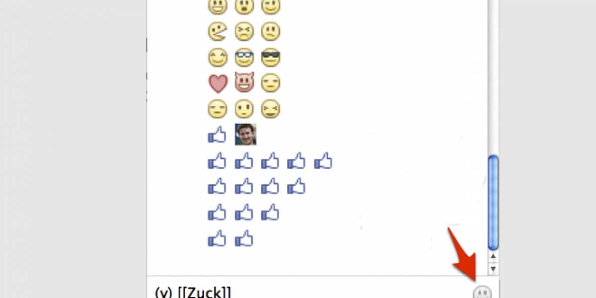 Facebook agrega emoticonos a su chat, incluyendo la mano "me gusta"