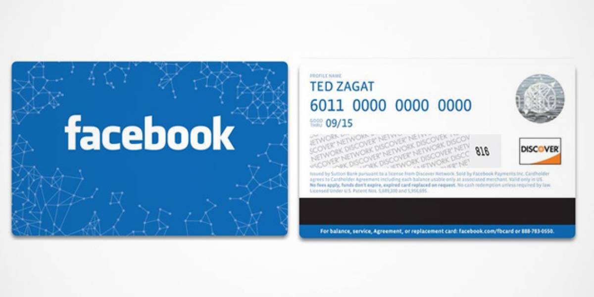 Facebook lanza tarjetas de regalo en Estados Unidos