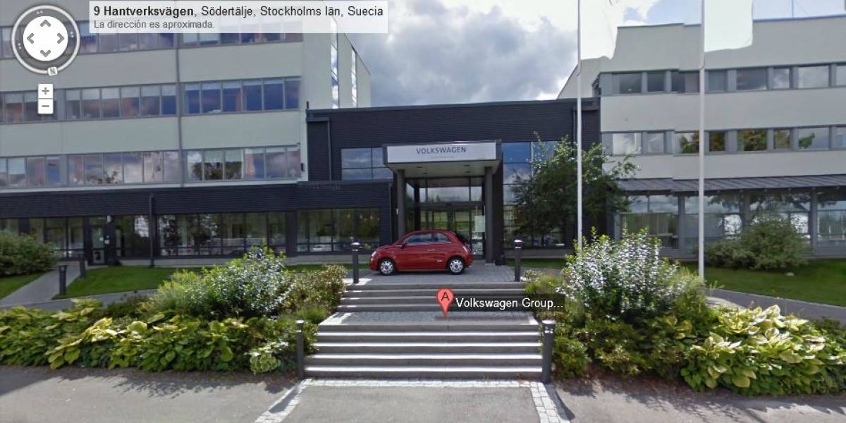 Italia 1 - Alemania 0: Fiat le juega una broma pesada a Volkswagen en Google Street View