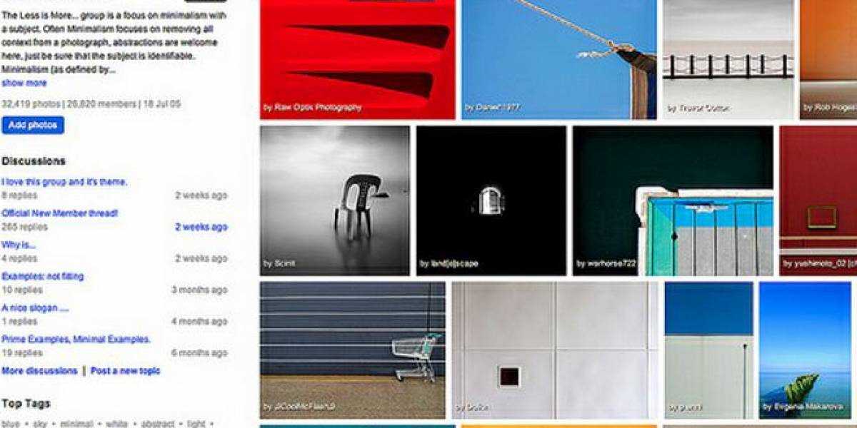 Flickr introduce nuevas características a sus grupos