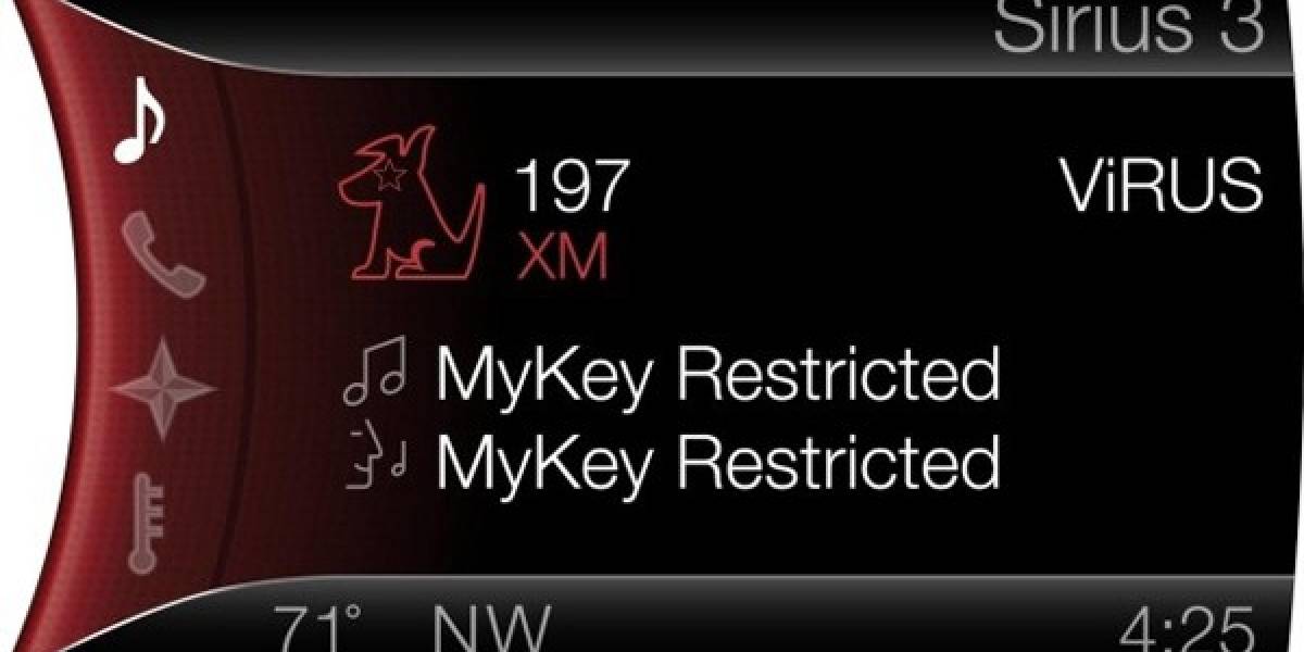 MyKey de Ford ahora censura emisoras de radio y alerta sobre poco combustible