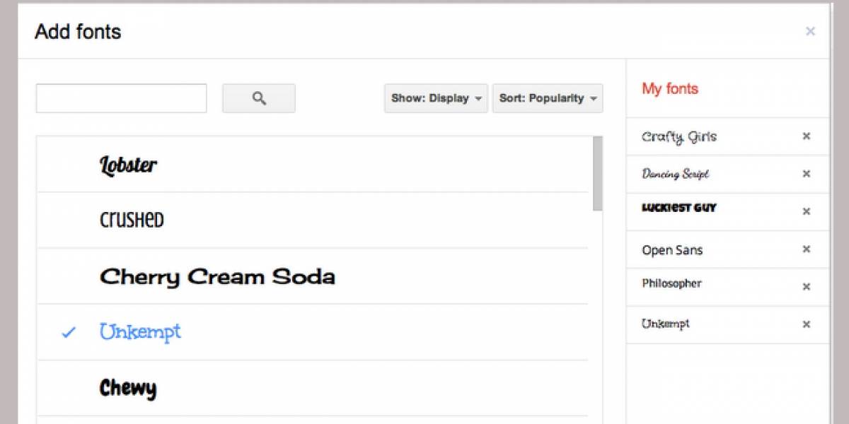 Google actualiza Docs con 450 nuevas fuentes, 60 plantillas y mejoras con Drive