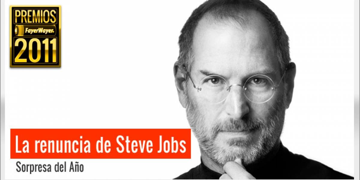 Pila de Oro a la Sorpresa del 2011: La renuncia de Steve Jobs
