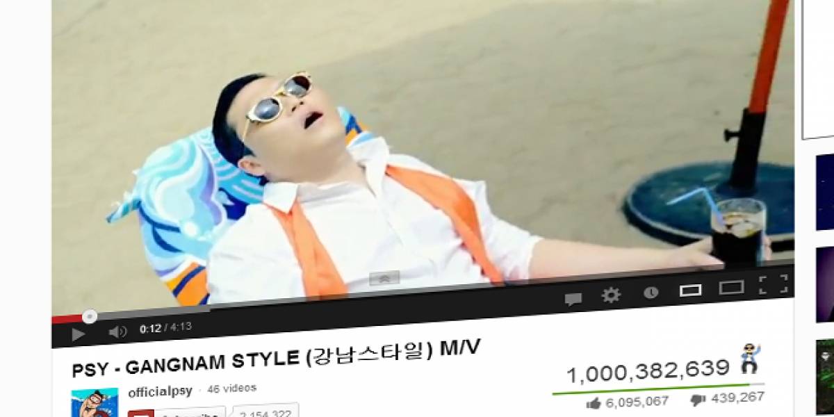 21 de diciembre: Gangnam Style alcanza mil millones de reproducciones en YouTube