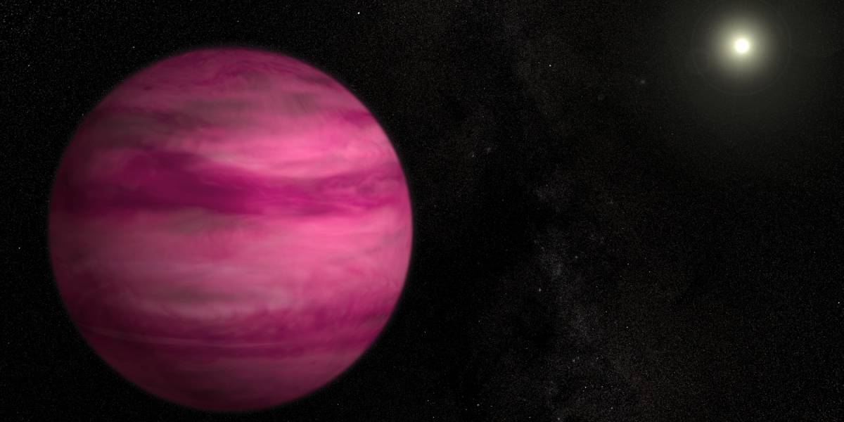 Este planeta rosado es el más pequeño jamás fotografiado