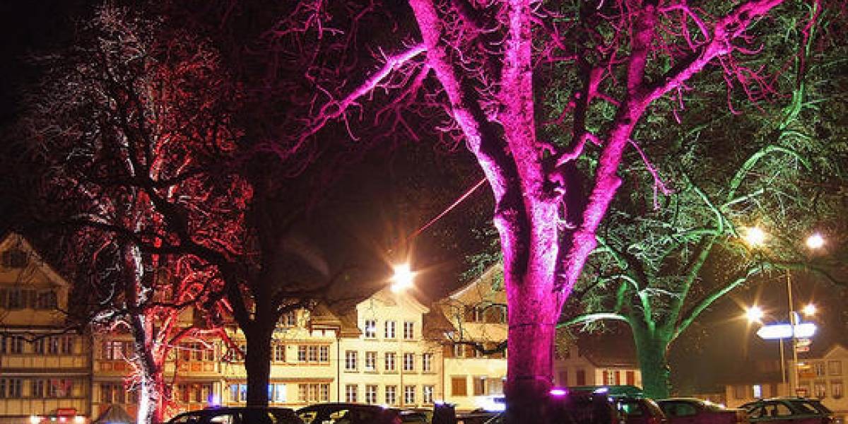 Árboles con nanopartículas de oro podrían iluminar las calles