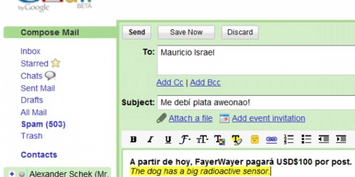 Gmail ofrecer traducir correos ahora