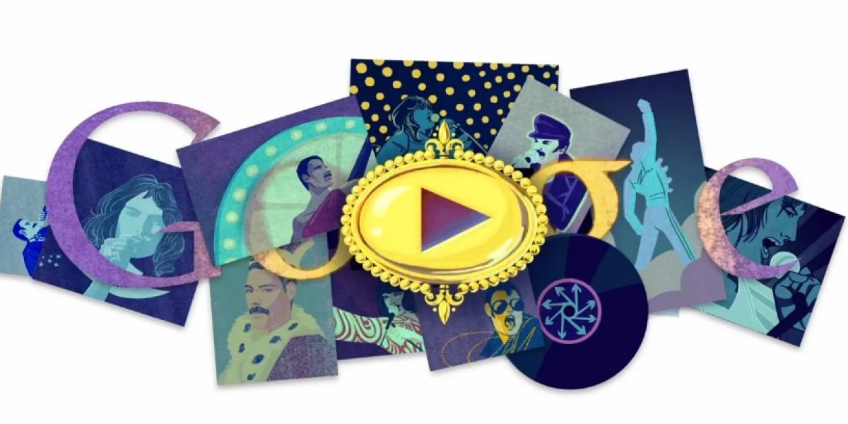 El Doodle de hoy celebra a Freddie Mercury con música y animación