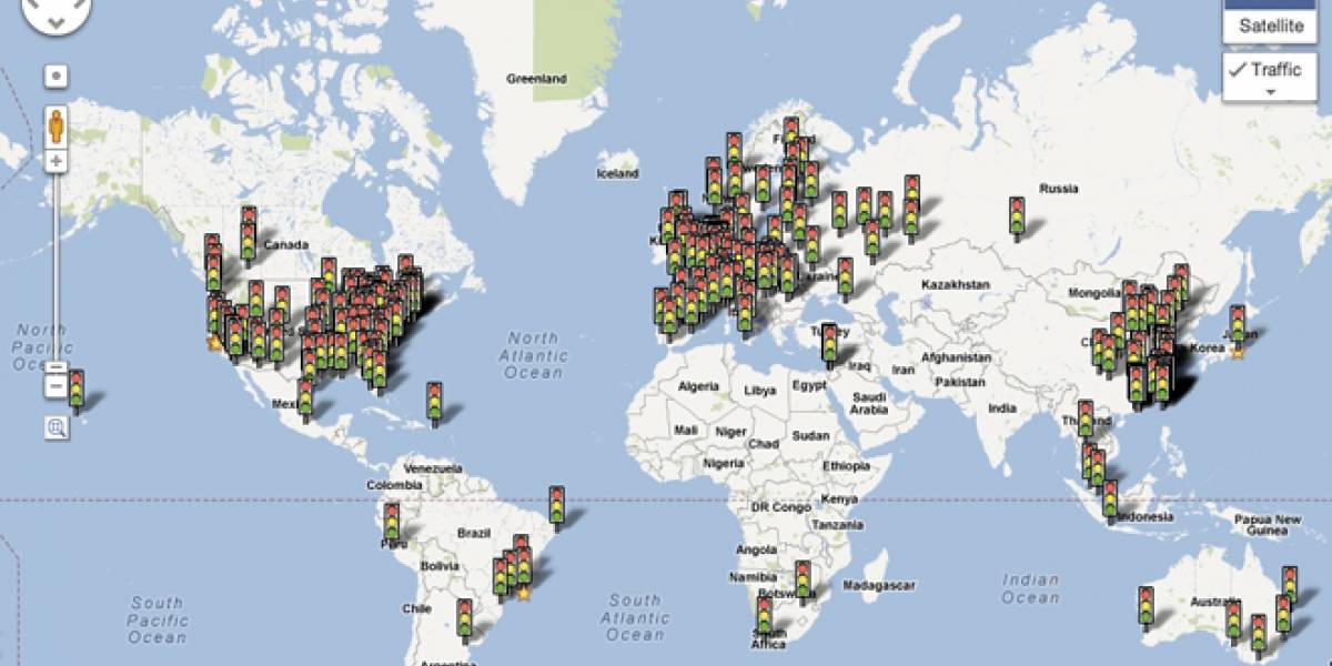 Google Maps amplía sus servicios de tráfico a México y Perú