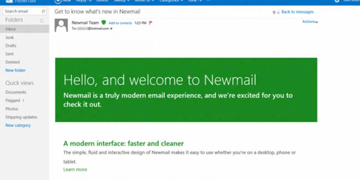 Microsoft trabaja en una versión de Hotmail para Metro