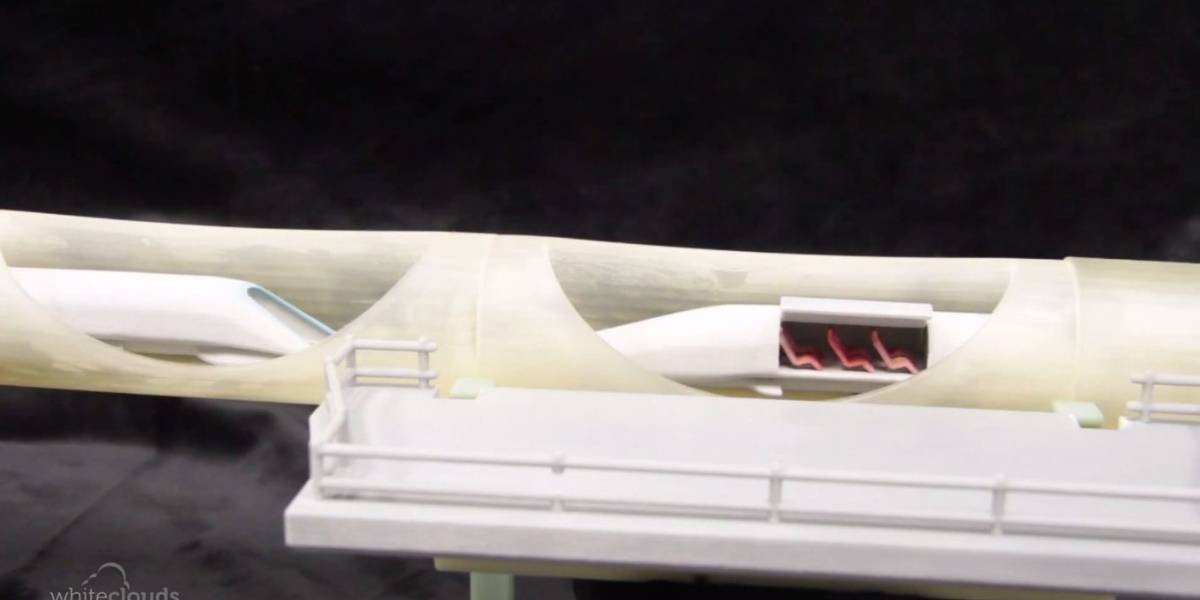 Crean réplica a escala del Hyperloop con impresora 3D