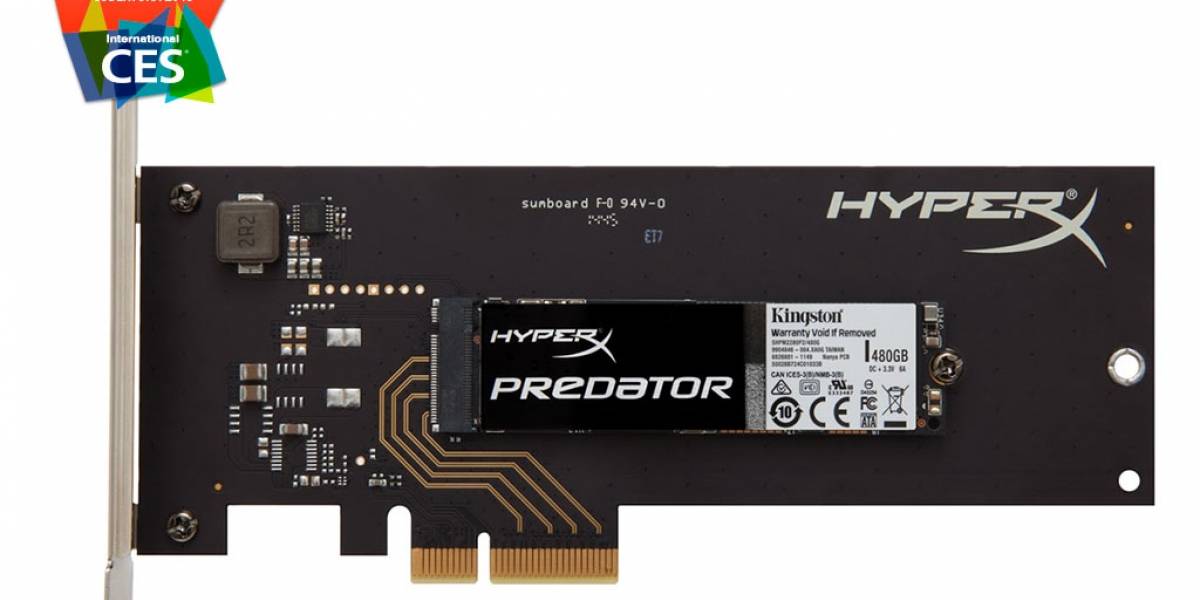 Kingston anuncia su disco HyperX Predator SSD PCIe #CES2015