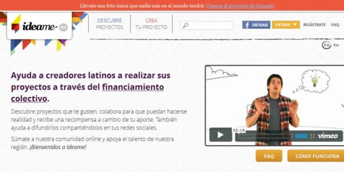 Chile: hoy se lanza Idea.me, plataforma de crowdfunding