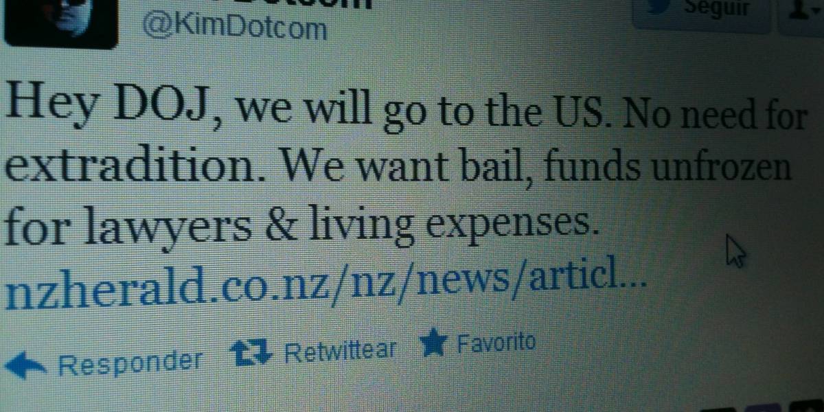 Kim Dotcom ofrece a Estados Unidos extraditarse voluntariamente