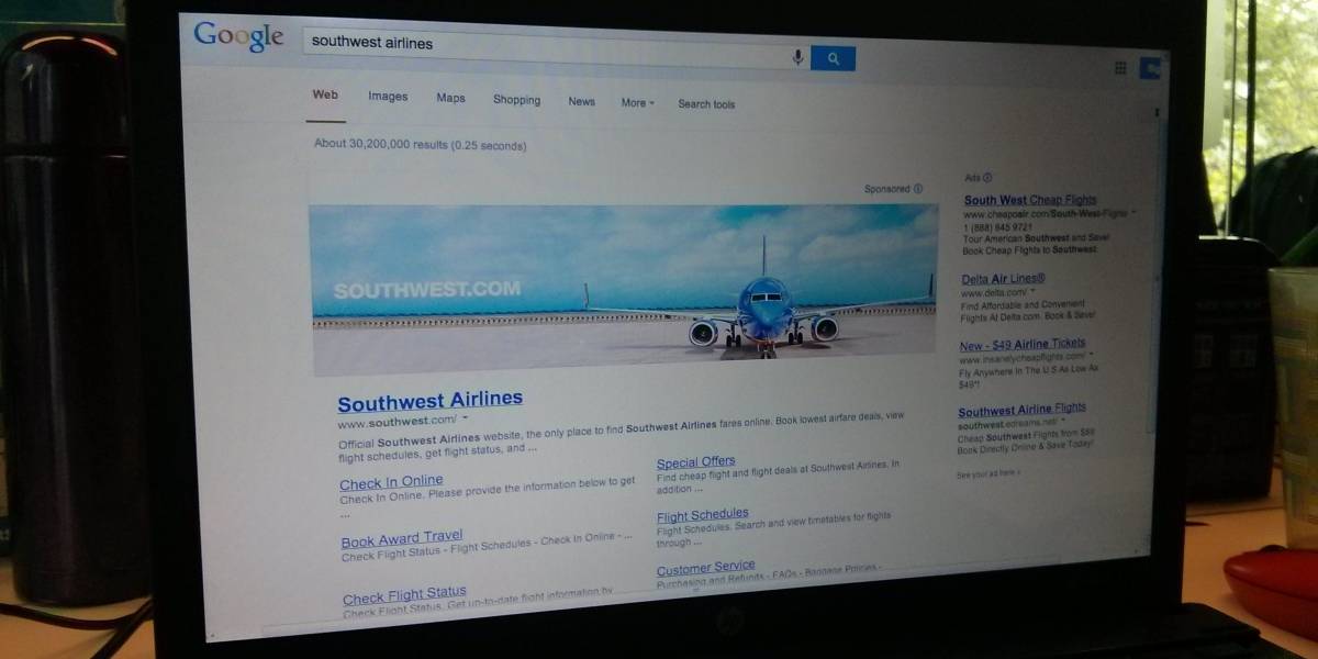 Nuevos banners de Google reducirían al mínimo los resultados de una búsqueda