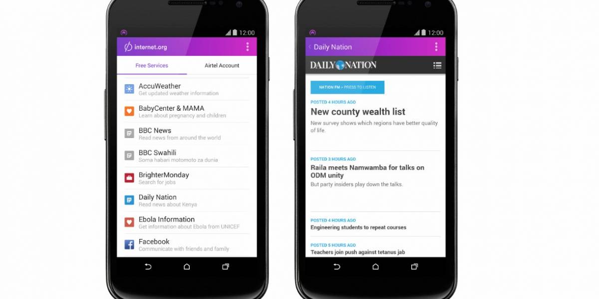 Facebook empieza a dar conexión a Internet en Kenia