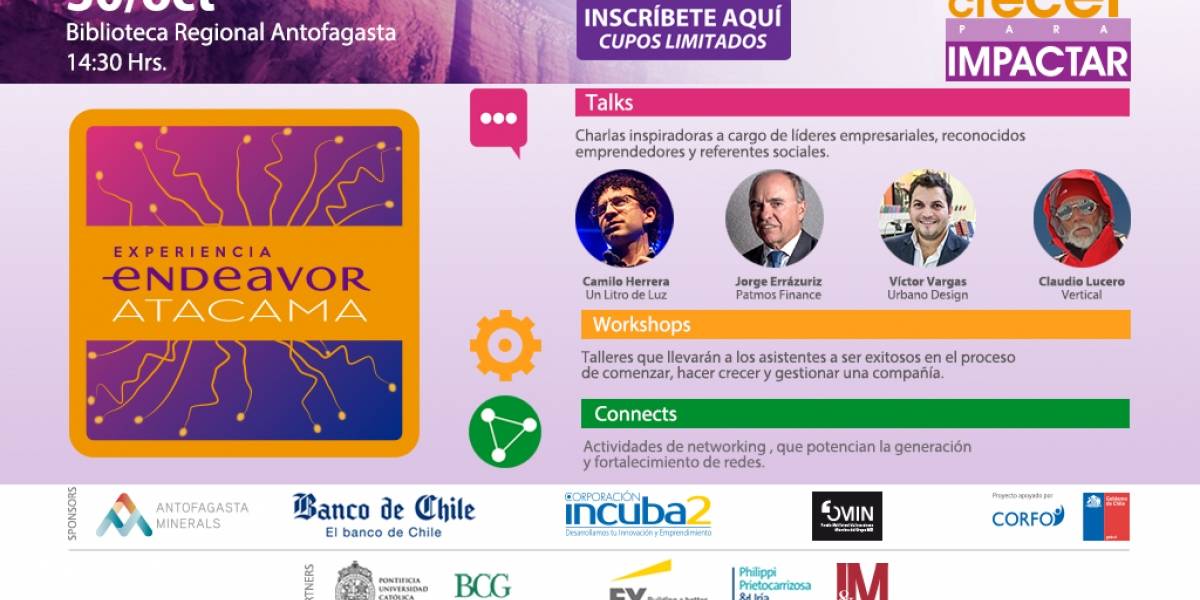 El emprendimiento de alto impacto vuelve a Antofagasta