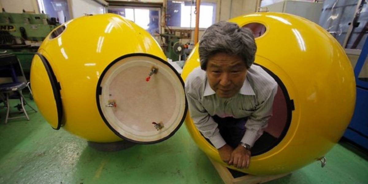 Japoneses crean refugio esférico flotante para sobrevivir a tsunamis