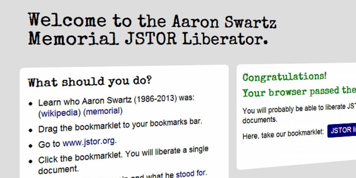 Aplicación permite "liberar" artículos académicos en memoria de Aaron Swartz
