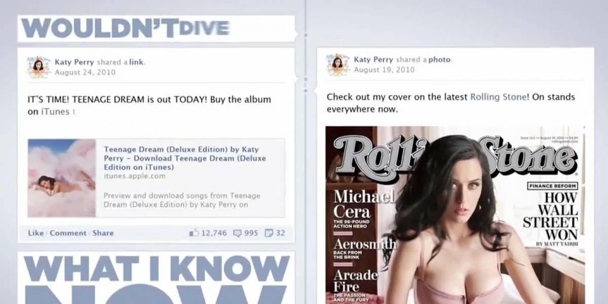 Katy Perry estrena canción con video que reproduce el Timeline de Facebook