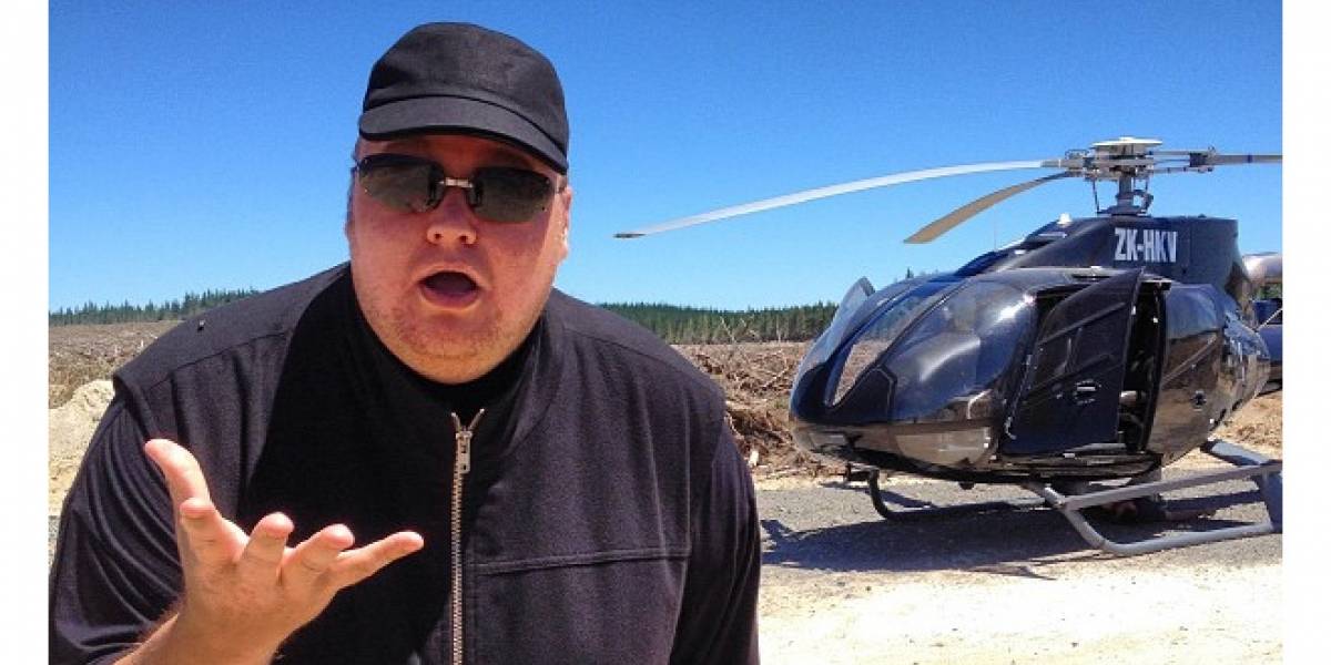 Kim Dotcom hace aterrizaje de emergencia en su helicóptero y lo comparte en Twitter