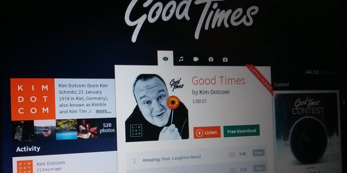 Kim Dotcom revela su propio servicio de música por streaming