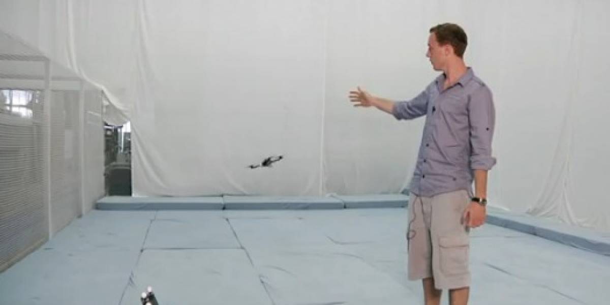 Video: Cuadricóptero controlado con movimientos de manos gracias a un Kinect